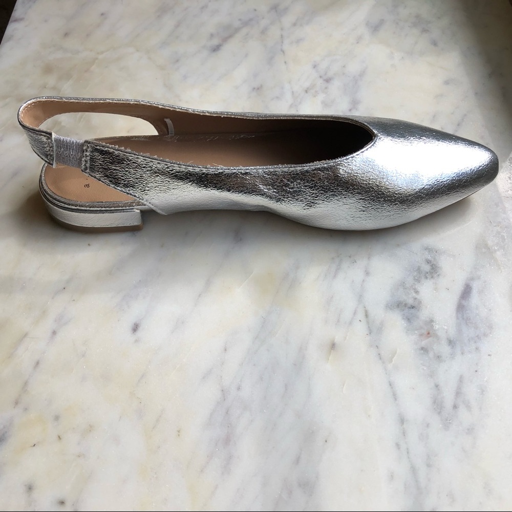 ☀️NWOT A New Day Nicks Metallic Slingback Flats ☀️ - Picture 2 of 8